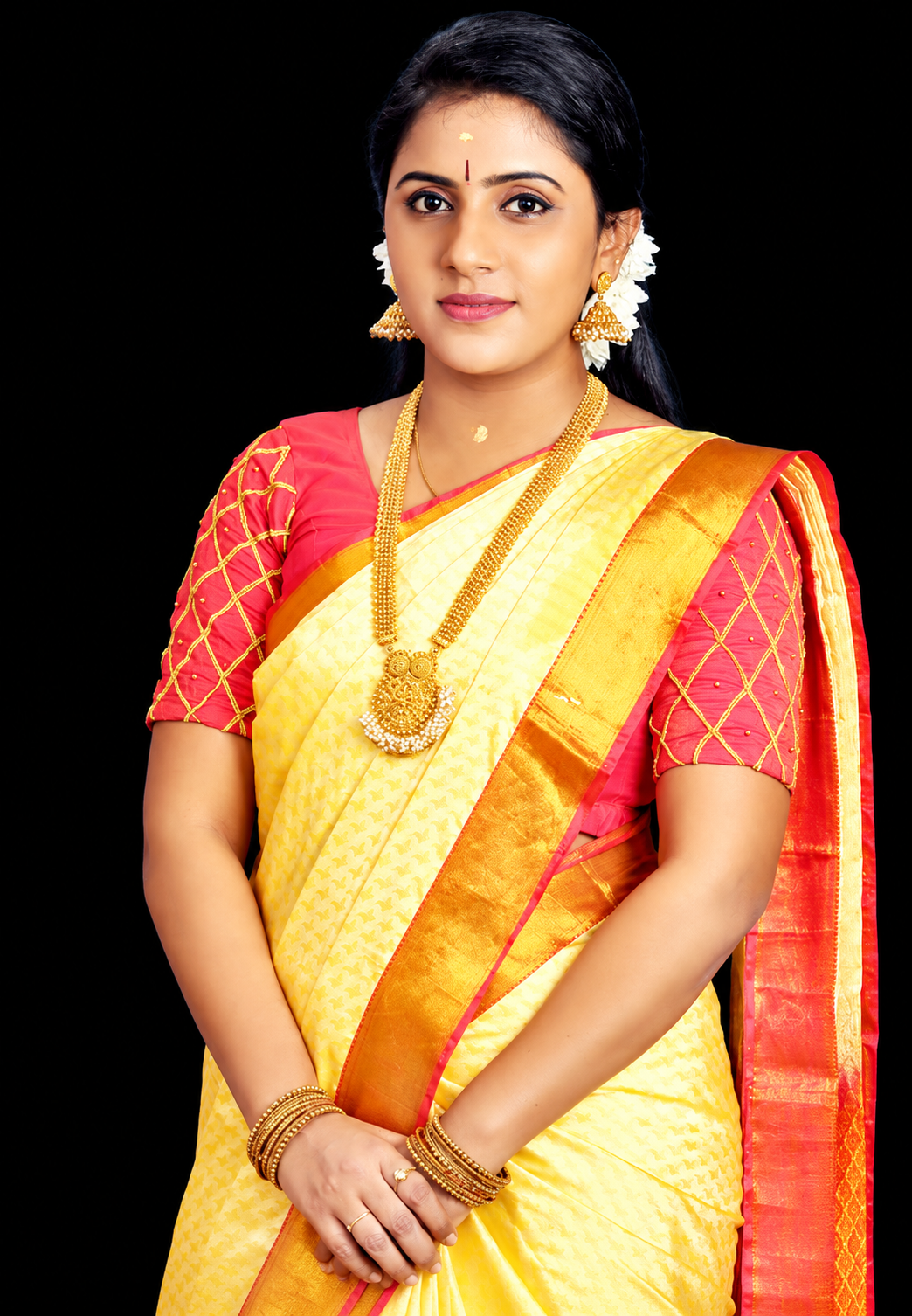 Traditional Indian Saree Portrait